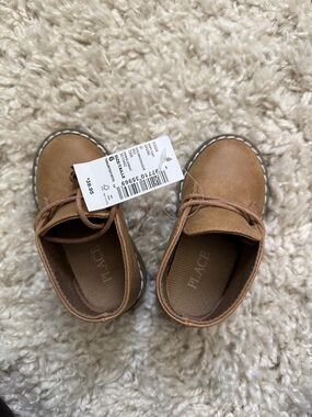 The Children's Place Brown/Tan Kids Lace-Up Dress Shoes